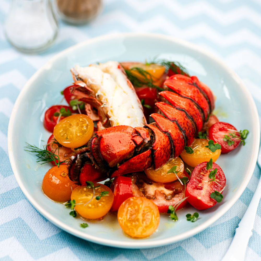 Raw Split Canadian Lobster Tail