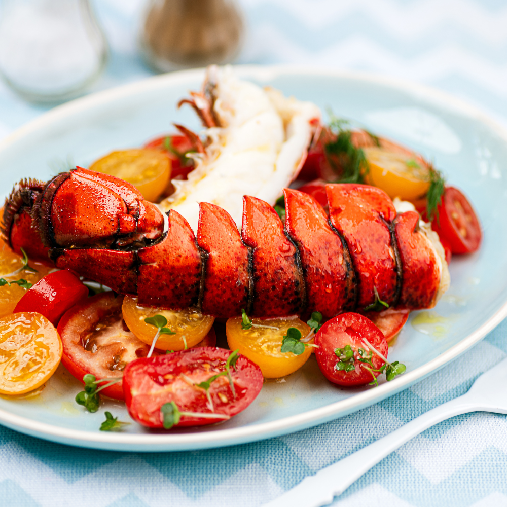 Raw Split Canadian Lobster Tail