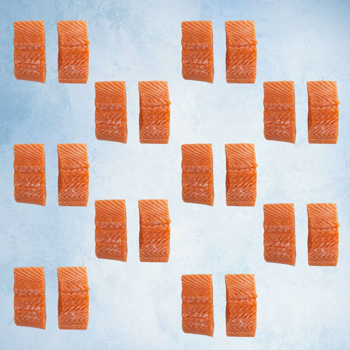 Best Seller Bundle Organic Scottish Salmon Fillet Steaks (x2) -Skin On x 10 Packs - 20 steaks