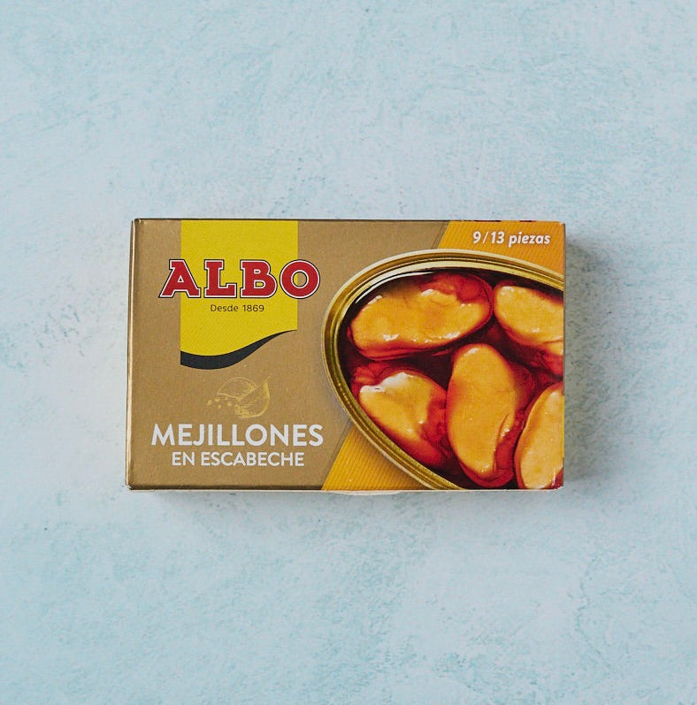 Product Image of boxed Pickled Mussels
