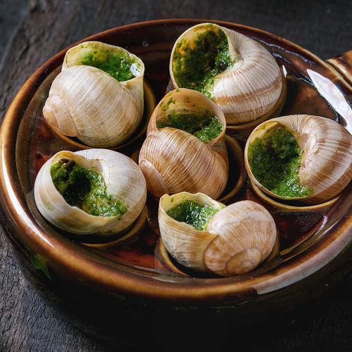 Escargots - snails in garlic butter
