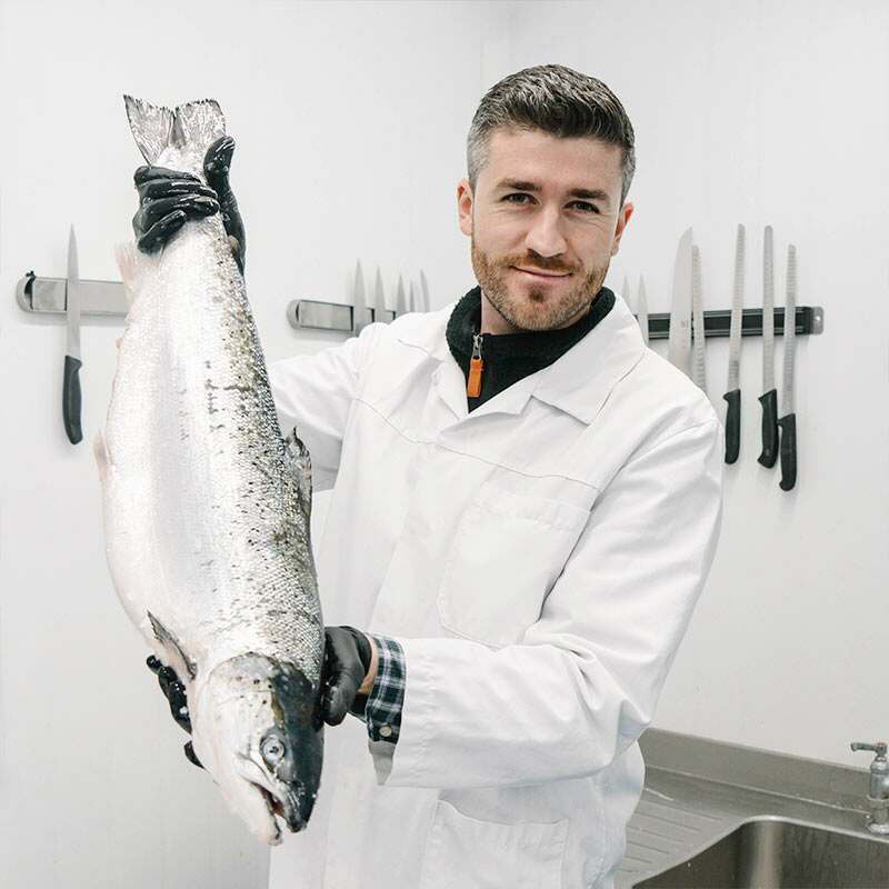 Sashimi Grade Organic Salmon Saku Block