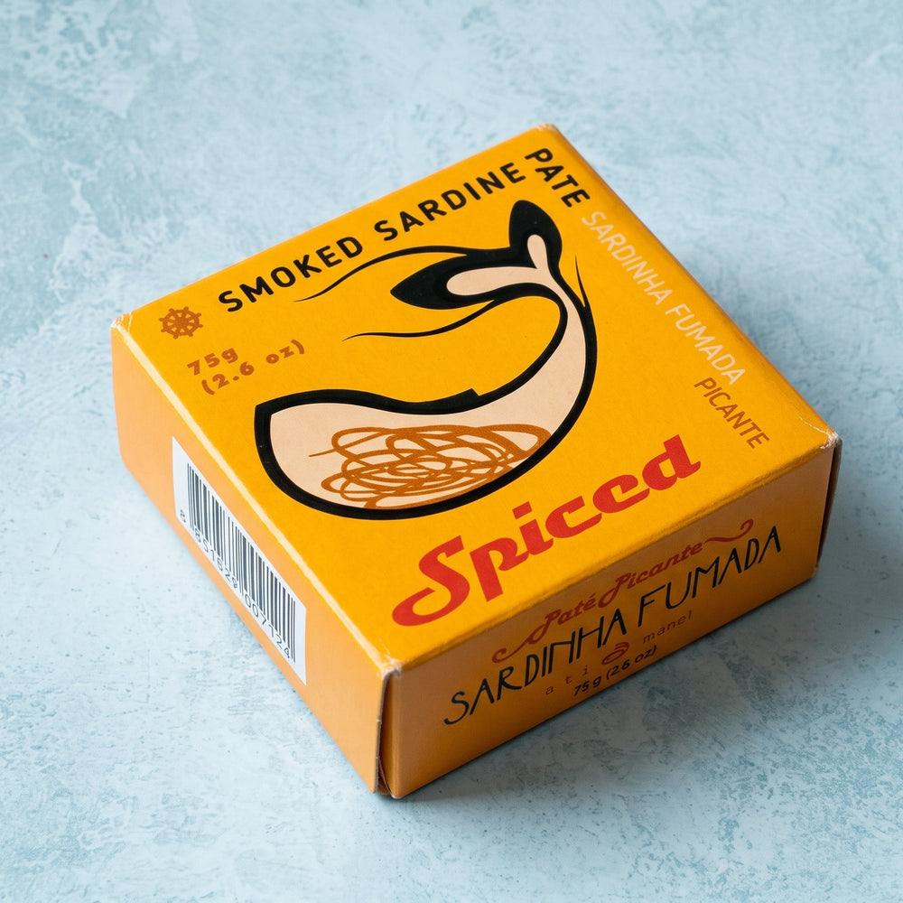 Ati Manel spiced smoked sardine pâté, 75g tin