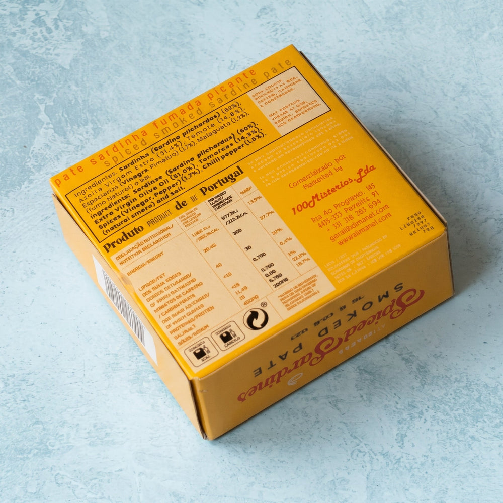 Ati Manel spiced smoked sardine pâté, 75g tin