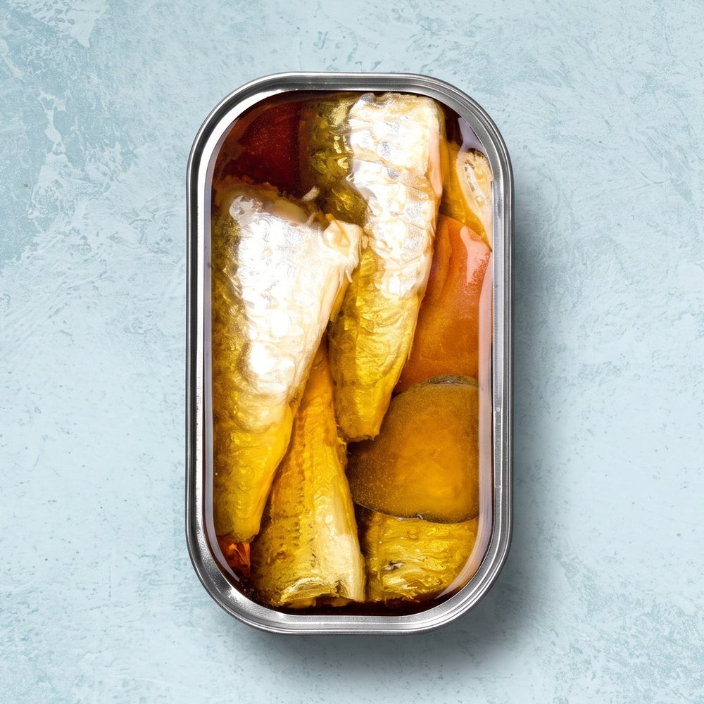 Ati Manel sardines in spiced olive oil, 120g tin
