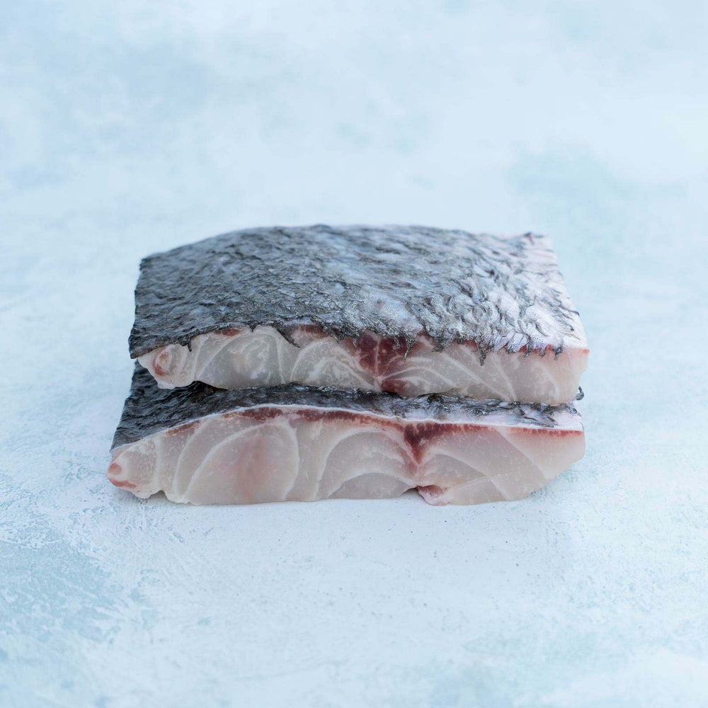 Stone bass fillet steaks