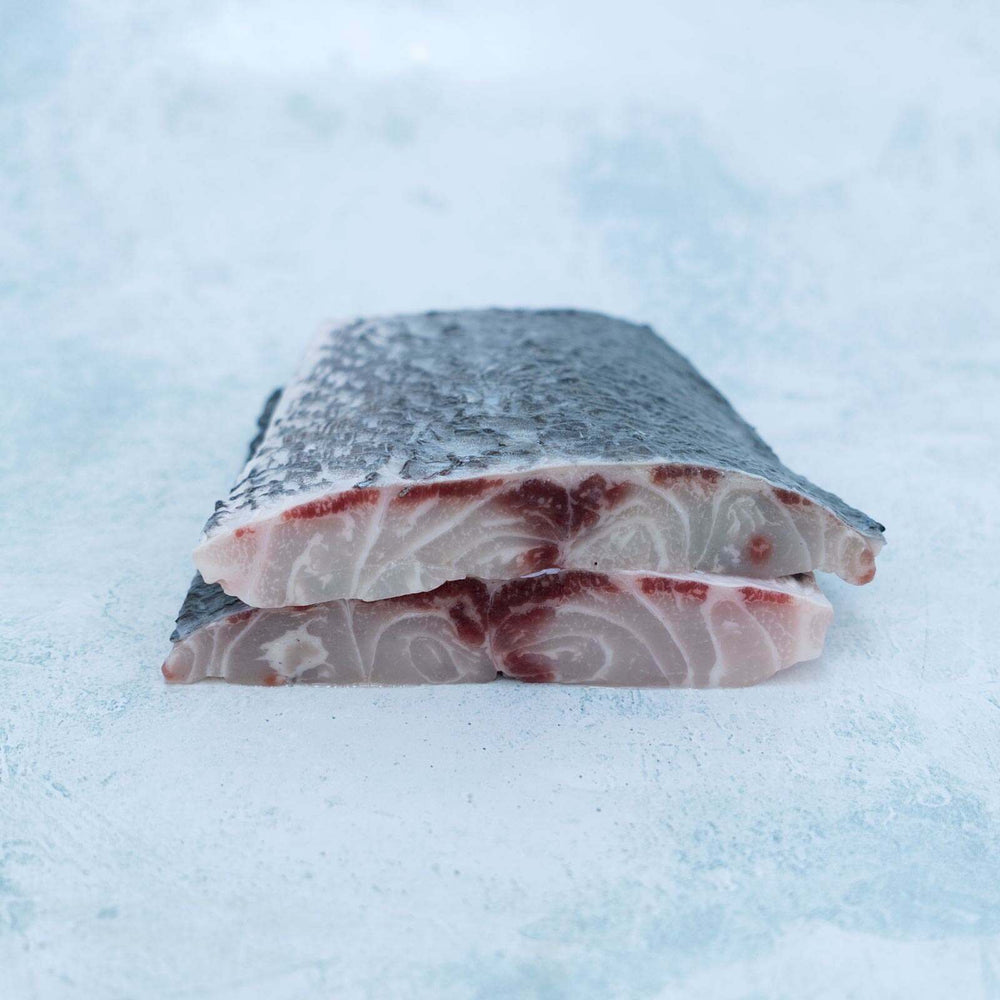 Stone bass fillet portions