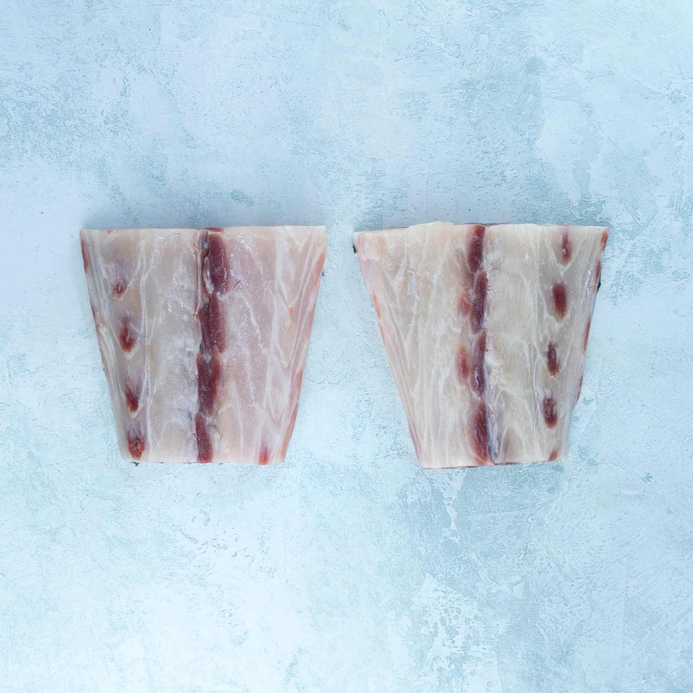 Stone bass fillet portions