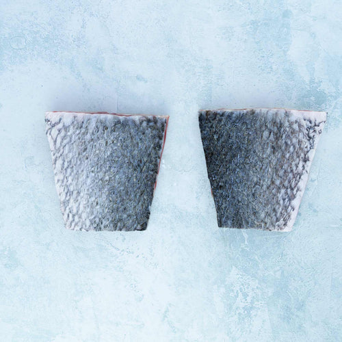Stone bass fillet portions