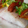 Stone bass fillet steaks