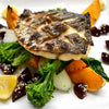 Stone bass fillet portions