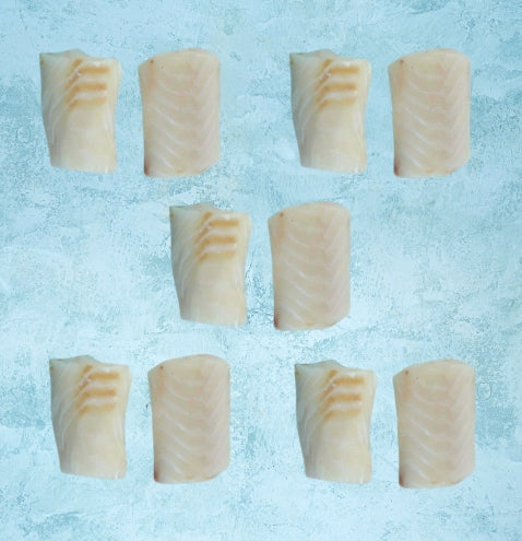 Freezer Filler Bundle Wild Atlantic Skinless Cod Steaks 260g x5 packs (10 steaks)