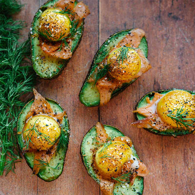 Smoked Salmon With Baked Egg Yolk And Avocado | Recipe – The Fish Society