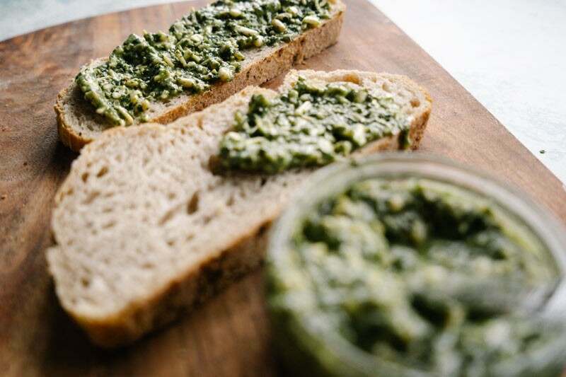Anchovy and Pesto Toasted Sandwich