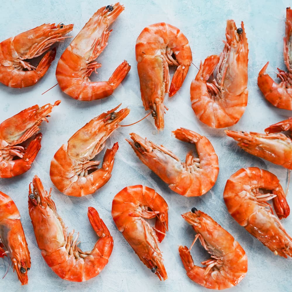 Crevettes - Whole Cooked XL King Prawns