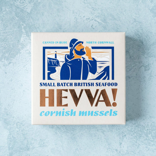 Cornish Mussels in Rapeseed oil - Hevva tin