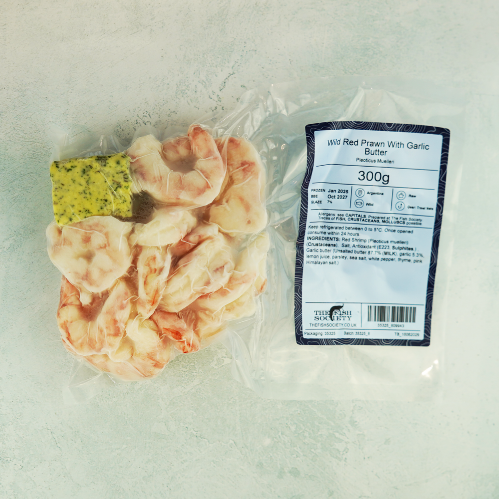 Wild Red Prawn With Garlic Butter