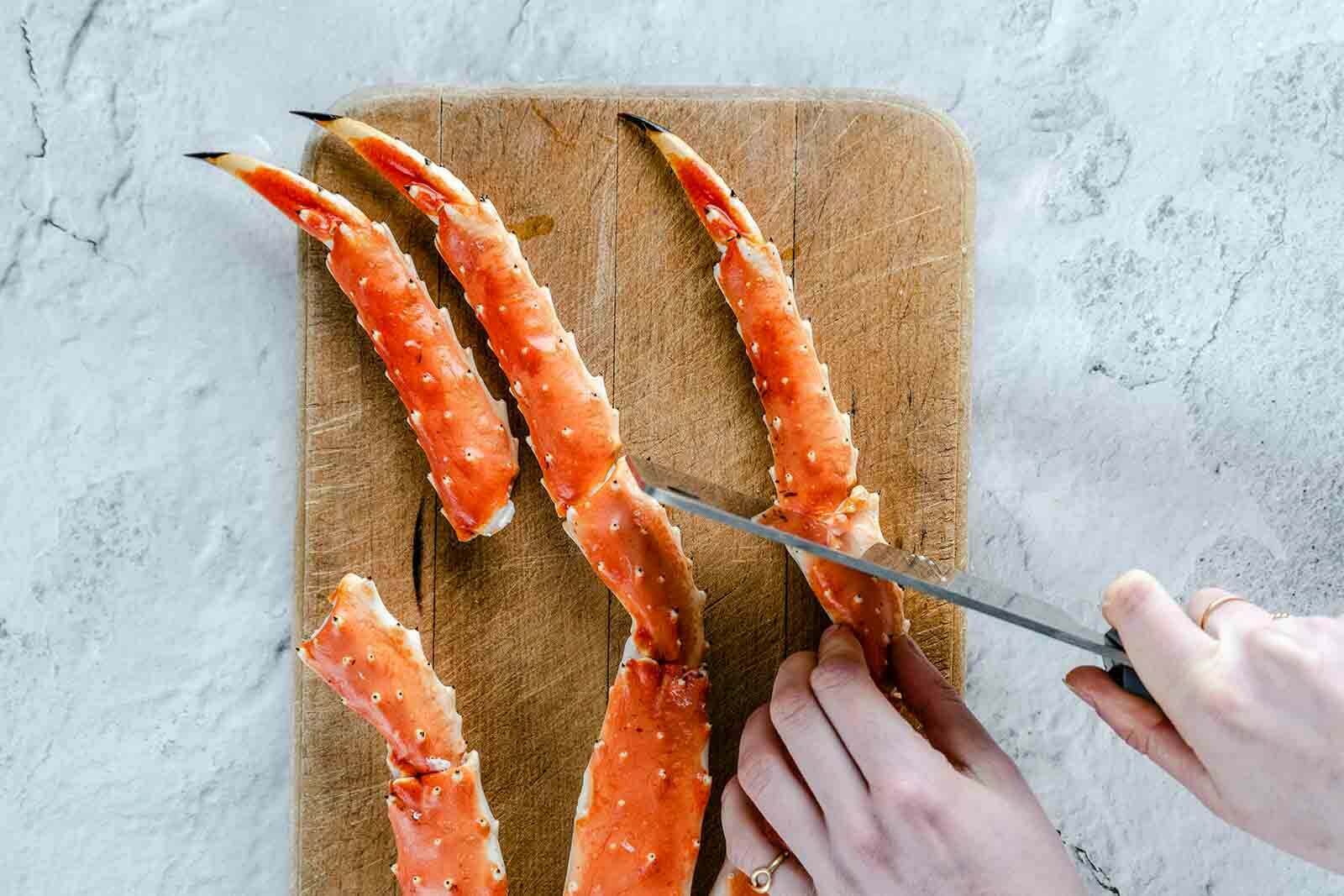 King crab claws, in chilli and garlic