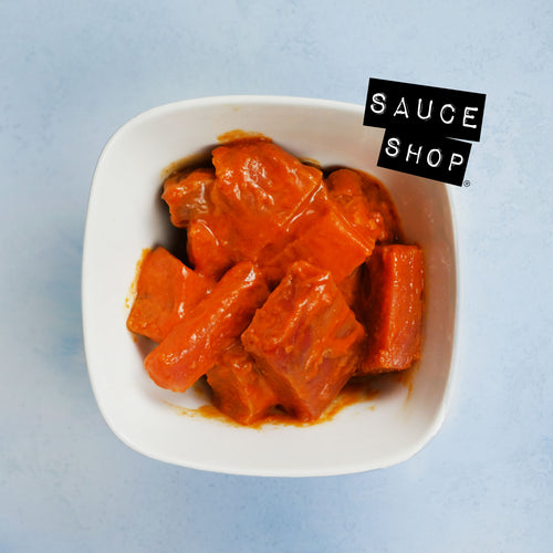 Spicy Buffalo BBQ Marinated Yellowfin Tuna Chunks