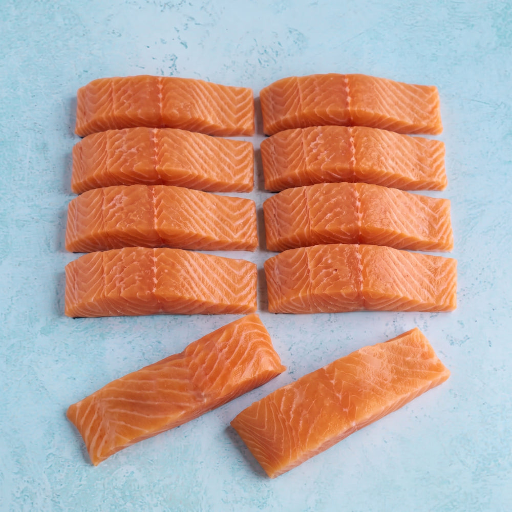 Skinless Atlantic Salmon Steaks - Freezer Filler (5 x 280g) - The Fish Society